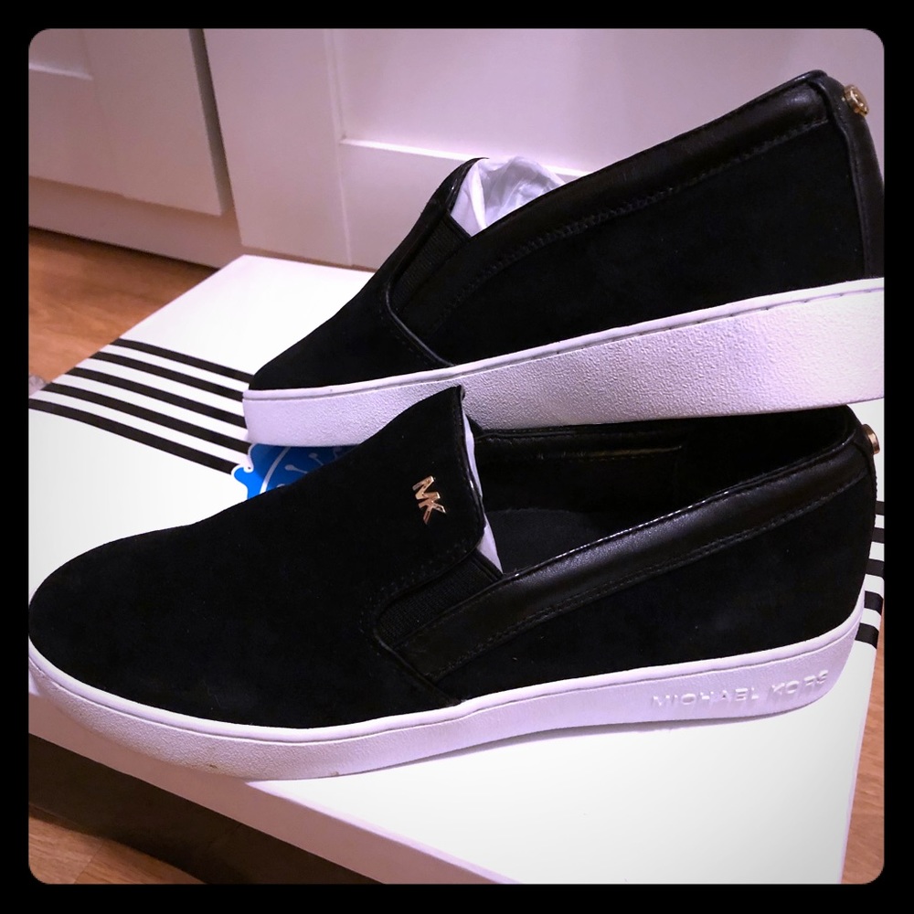 Black suede Michael Kors shoes